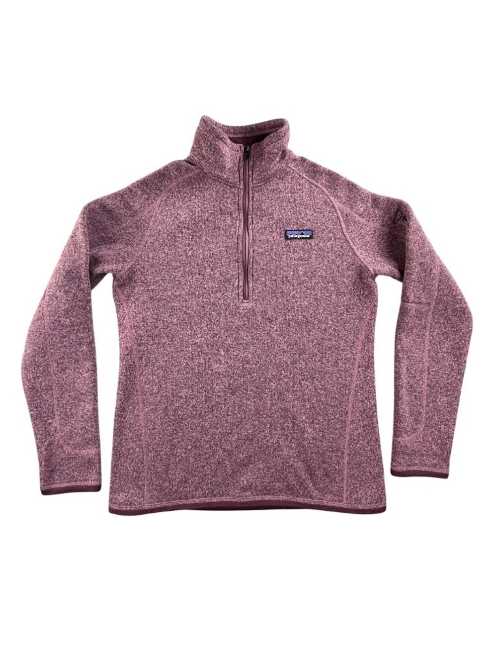 Patagonia Sweater Womens Medium Pink 1/4 Zip Better Sweater Fleece Pullover